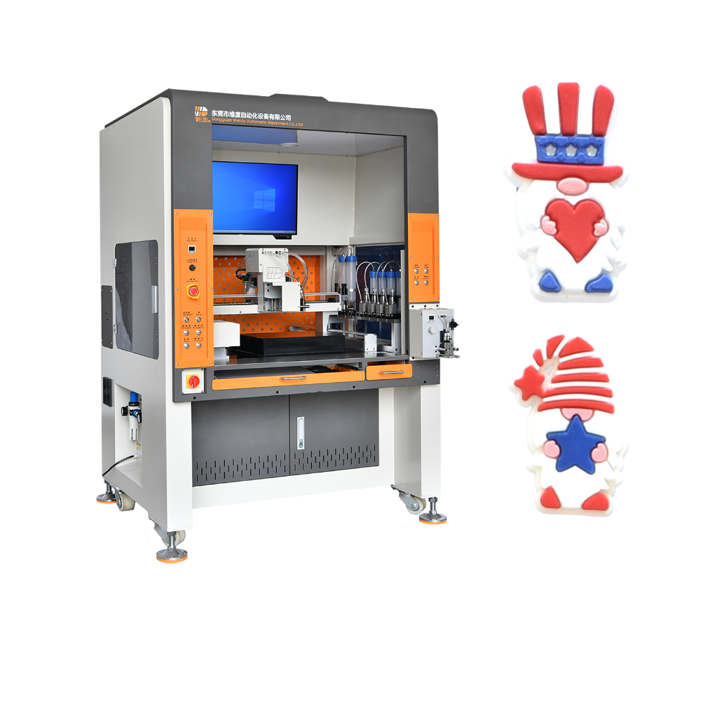 soft pvc rubber patch filling machine for event souvenirs